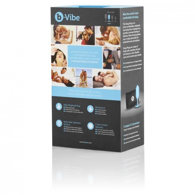 b-Vibe - Plug Anal 180g Snug Plug 3 - Bleu