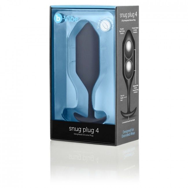 b-Vibe - Plug Anal 257g Snug Plug 4 - Noir