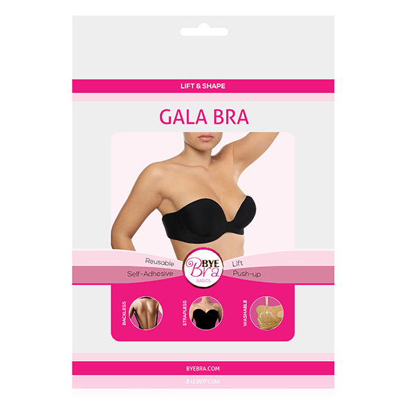 Bye Bra - Soutien-Gorge Adhésif Bonnet D Gala Bra - Noir