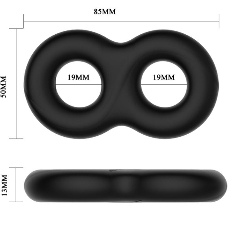 Crazy bull - double anneau médical en silicone