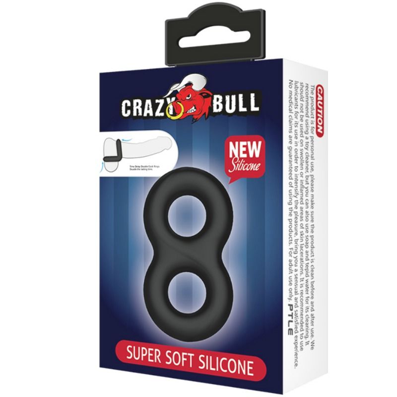 Crazy bull - double anneau médical en silicone