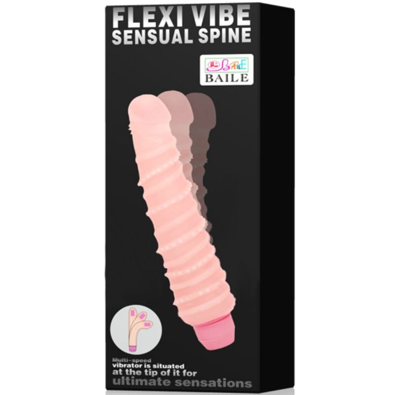 Baile - Vibromasseur Ondulé Flexible et Vibrant - 19,5 cm
