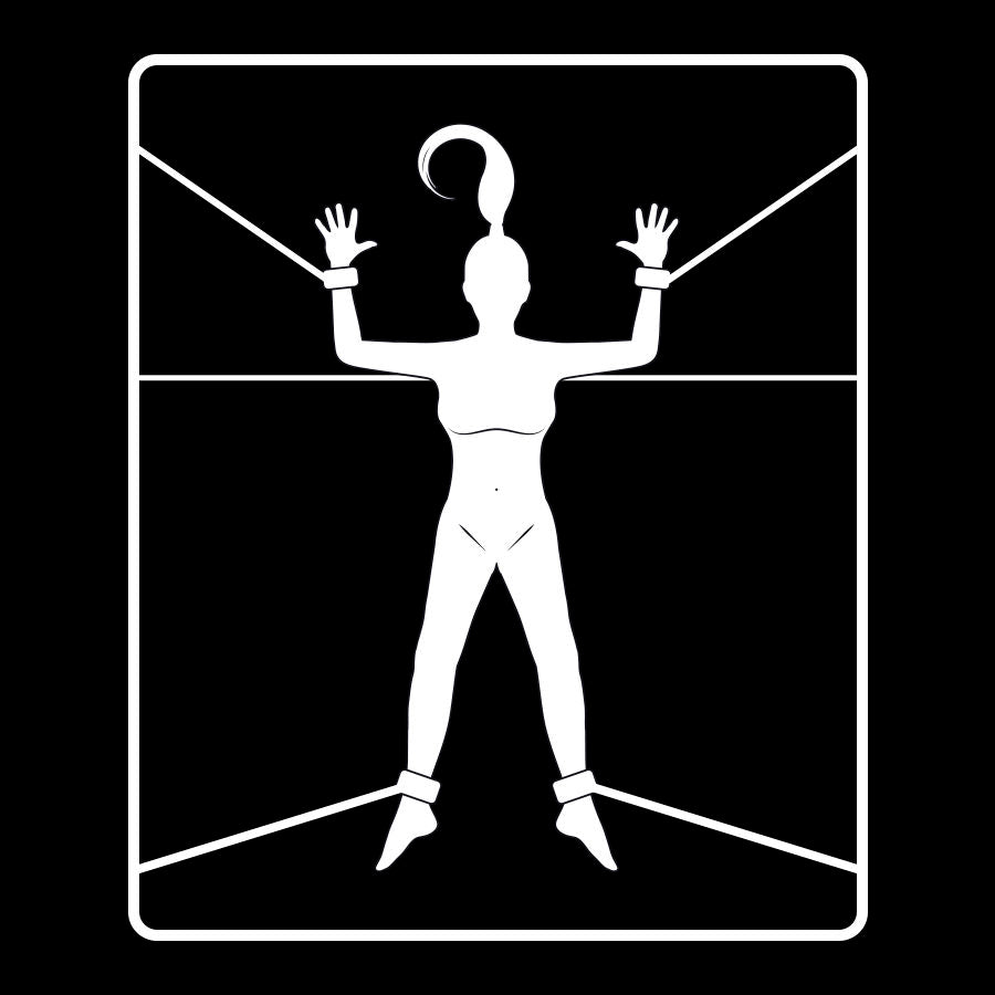 Fetish submissive - ensemble de menottes et liens avec doublure en noprène