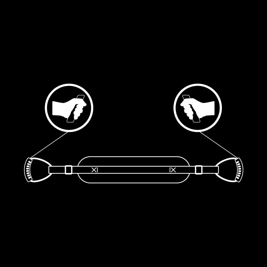 Fetish submissive - harnais style chien avec doublure en noprène