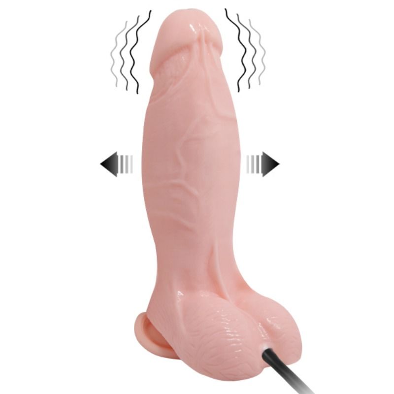 Baile - gode vibrant et gonflable réaliste 18.8 cm