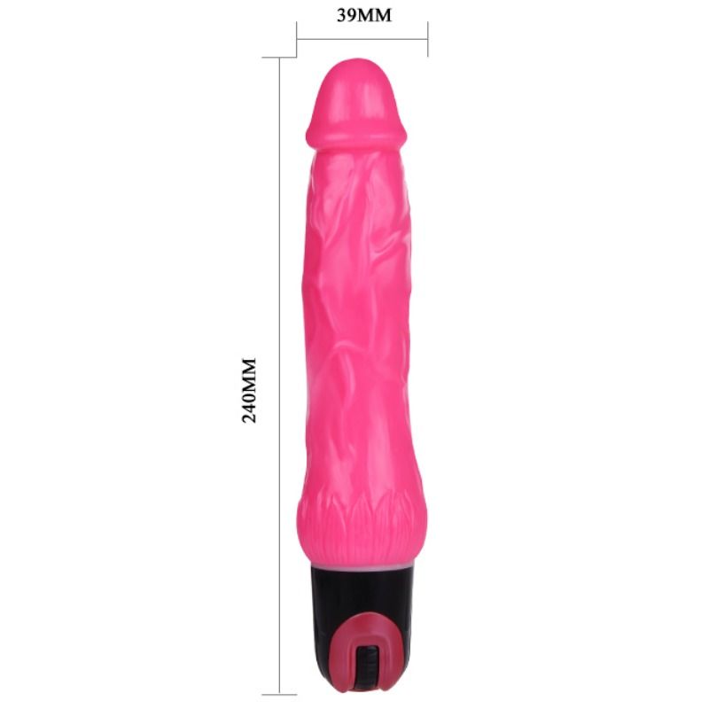 Baile - Vibromasseur Veiné Vibrant 24 cm - Rose