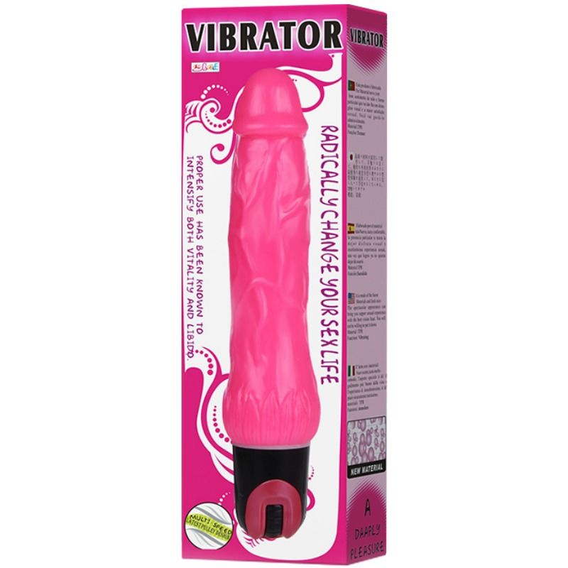 Baile - Vibromasseur Veiné Vibrant 24 cm - Rose