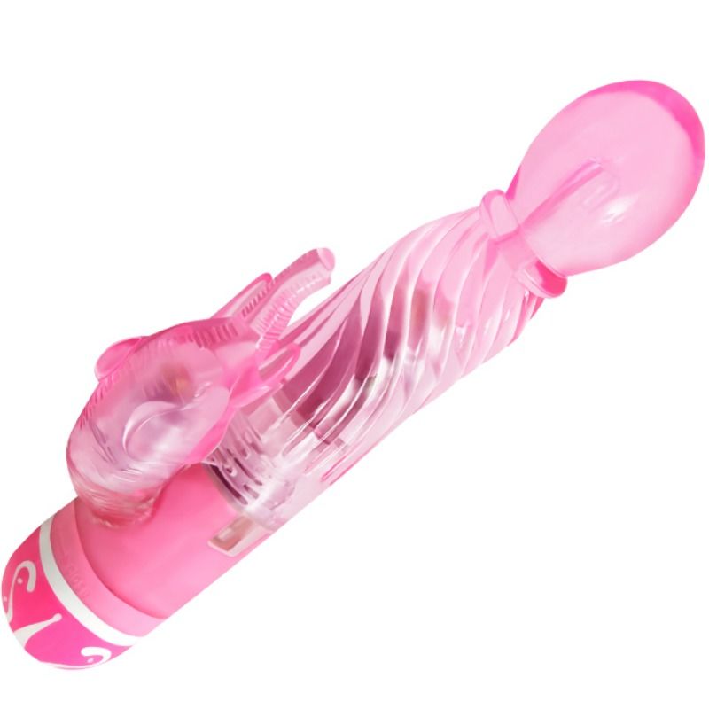 Baile - vibrateur multivitesses avec stimulateur rose