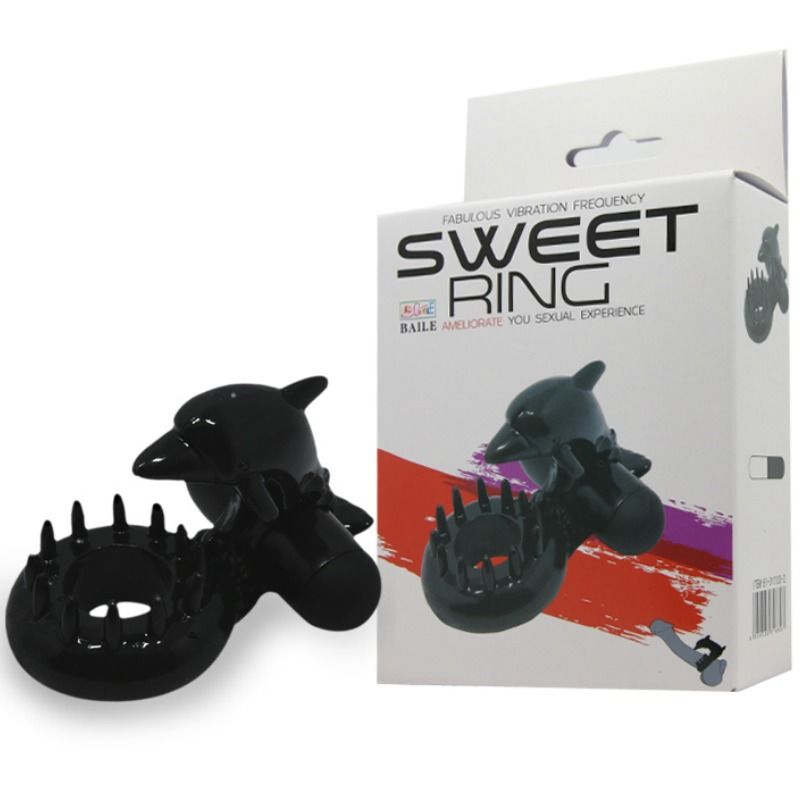 Baile - anneau sweet anneau avec stimulateur de clitoris delfin