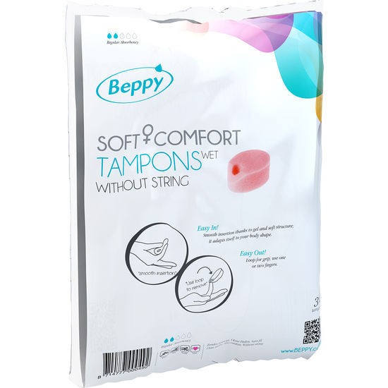 Beppy Éponges Menstruelles Soft + Comfort WET Boîte de 30