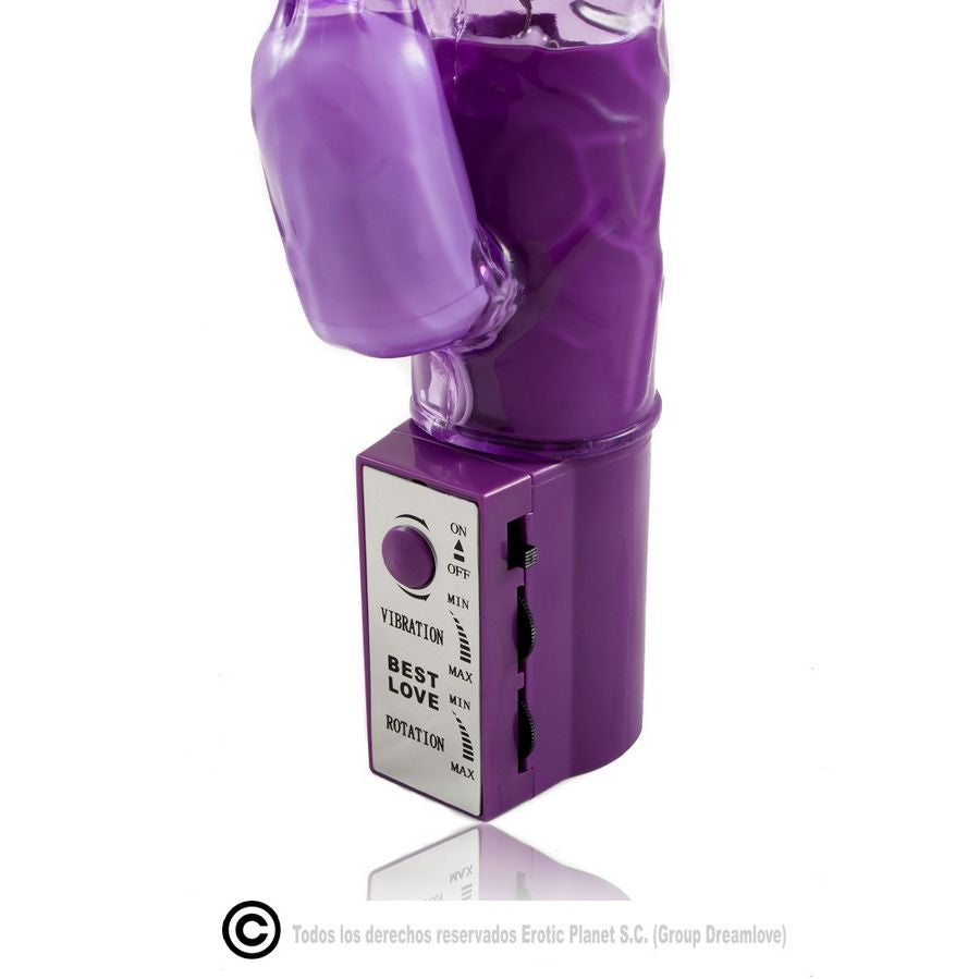 Baile - rotateur de lapin lilas avec superstimulateur
