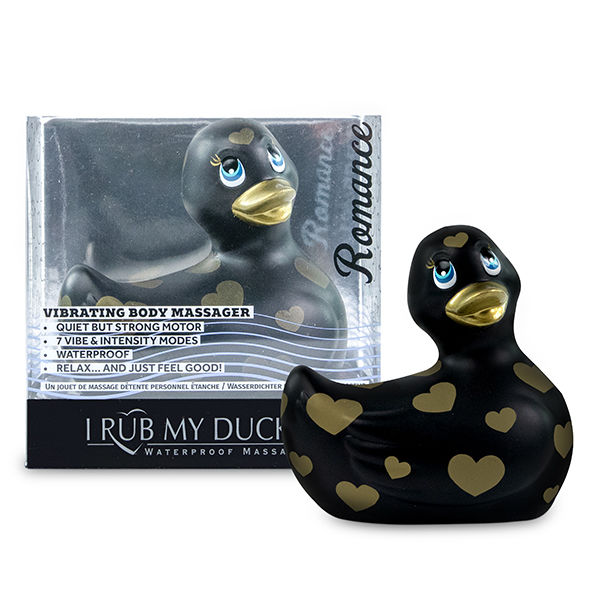 Big tease toys - Canard vibrant romance Noir & Or - I Rub My Duckie 2.0