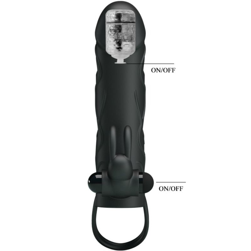 Pretty love - housse en silicone avec vibration 14 cm 2.0