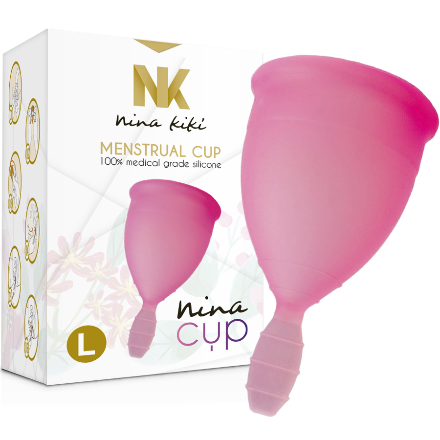 Nina kikí Coupe menstruelle rose Taille L