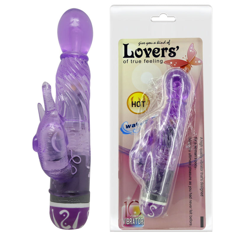 Baile - vibrateur vitesses multiples avec stimulateur lilas