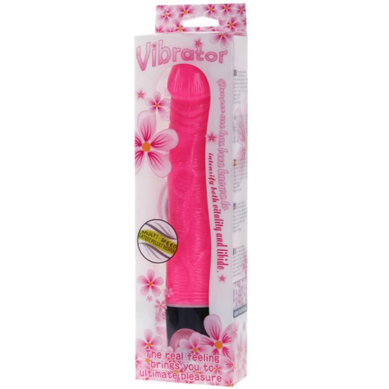 Baile - Vibromasseur Veiné Vibrant 21,5 cm - Rose
