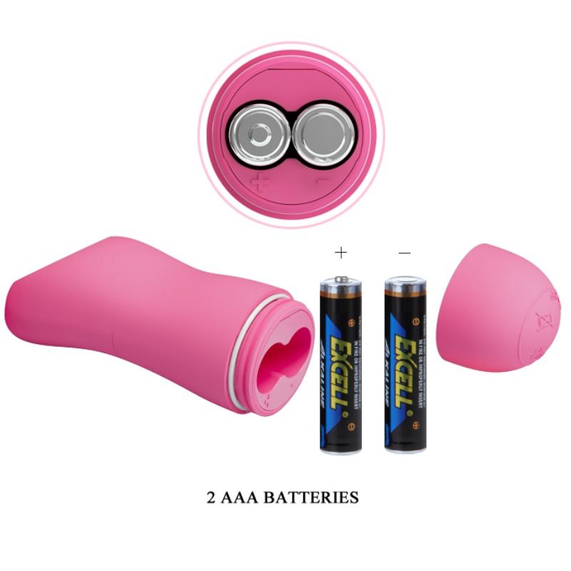 Baile - pizzas ondes romantiques avec vibration et électrochoc fuchsia