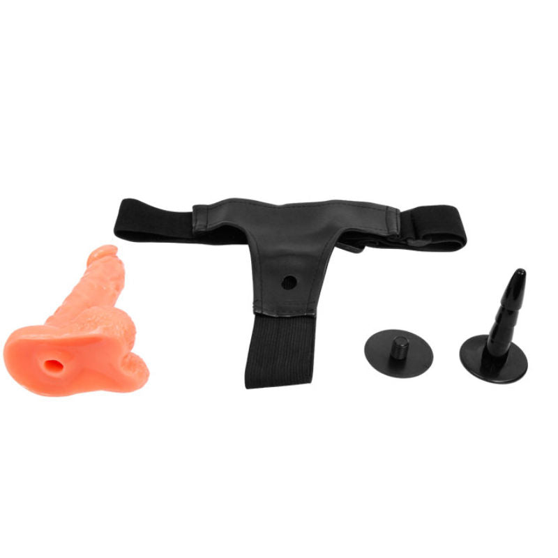 Baile - harnais avec pénis réaliste et culotte réglable ultra passionnée 15.5 cm