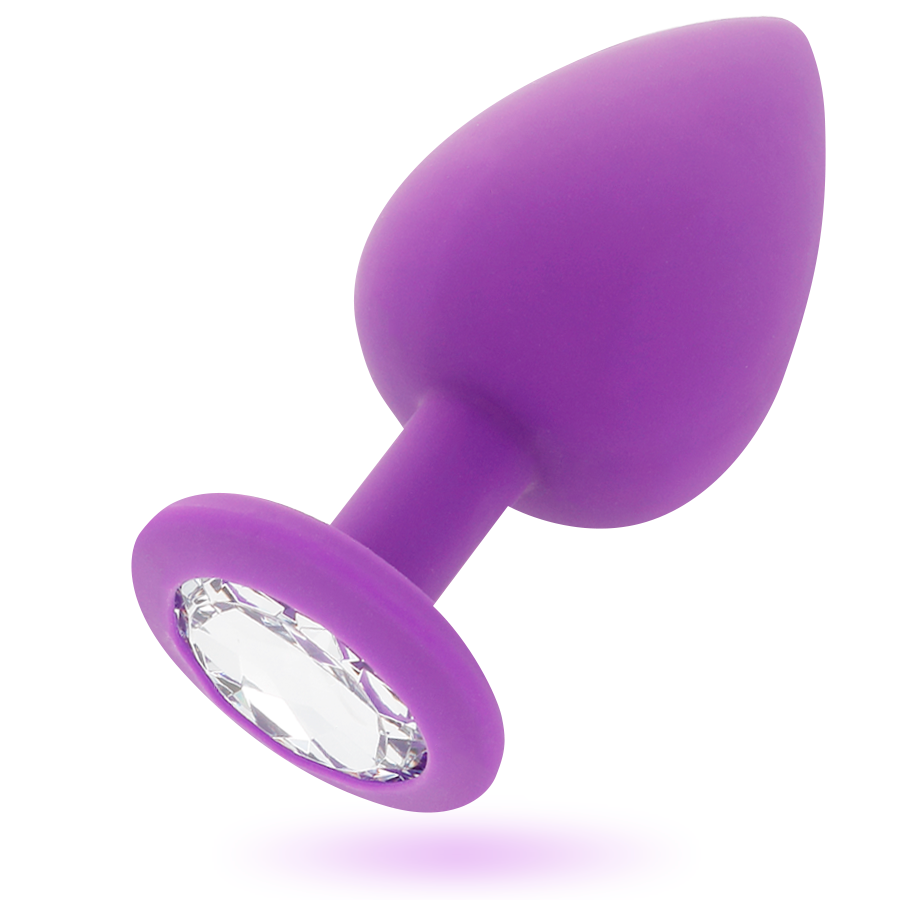 Intense - Plug en silicone avec strass - Lilas