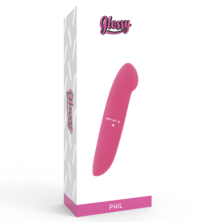 Glossy - vibrateur phil rose