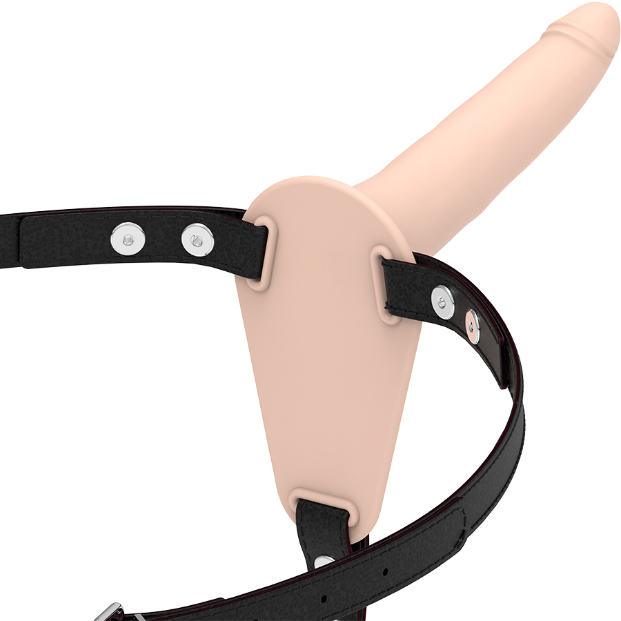 Fetish Submissive - Gode Ceinture Femme en silicone Beige / 15 cm