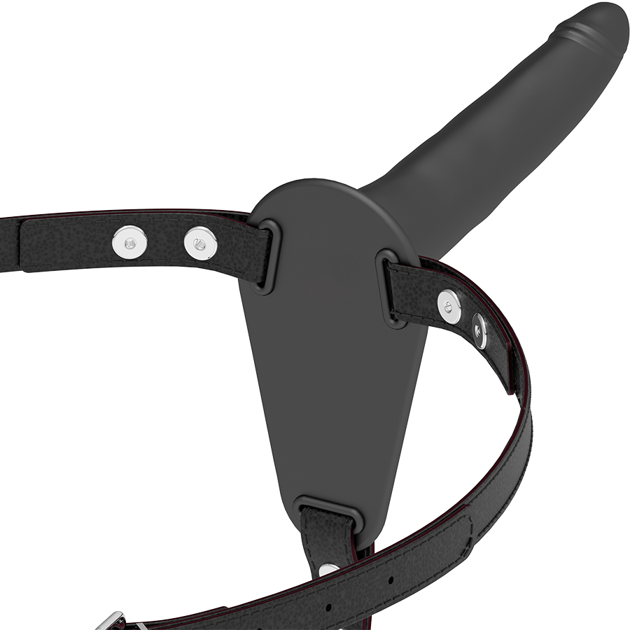 Fetish Submissive - Gode Ceinture Femme en silicone Noir / 15 cm