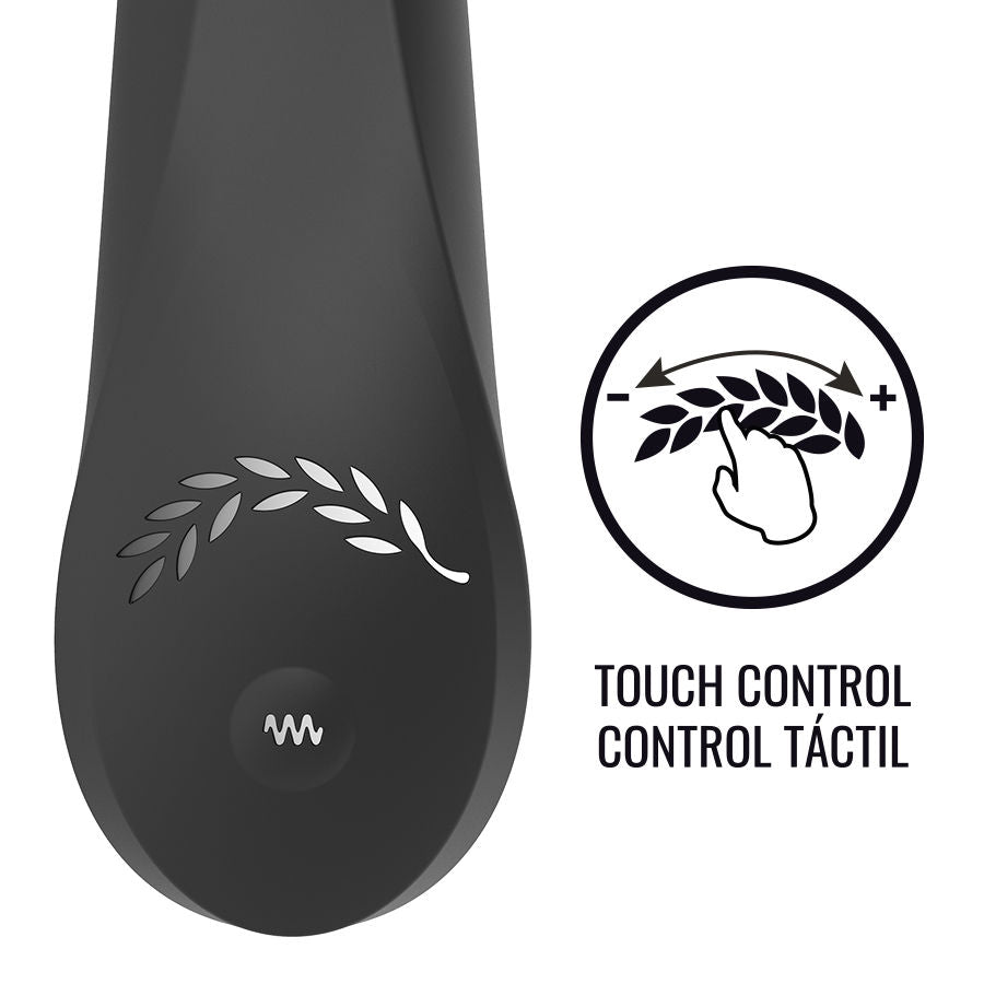 Vibromasseur Kean Tactile Rechargeable - Black & Silver
