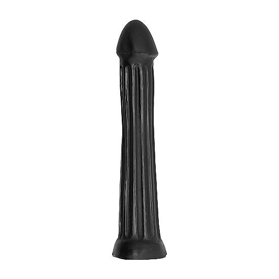 All Black - Gode Fisting avec Rainures Profondes - 31 cm