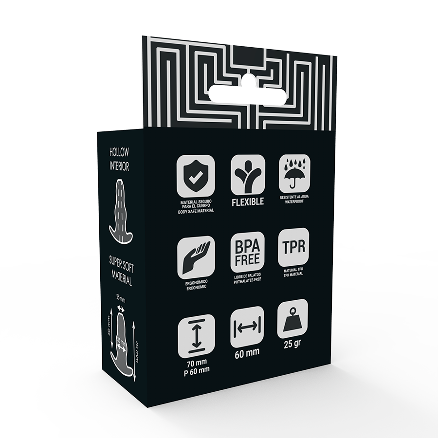 Addicted Toys - Plug Anal Tunnel 7 cm Transparent