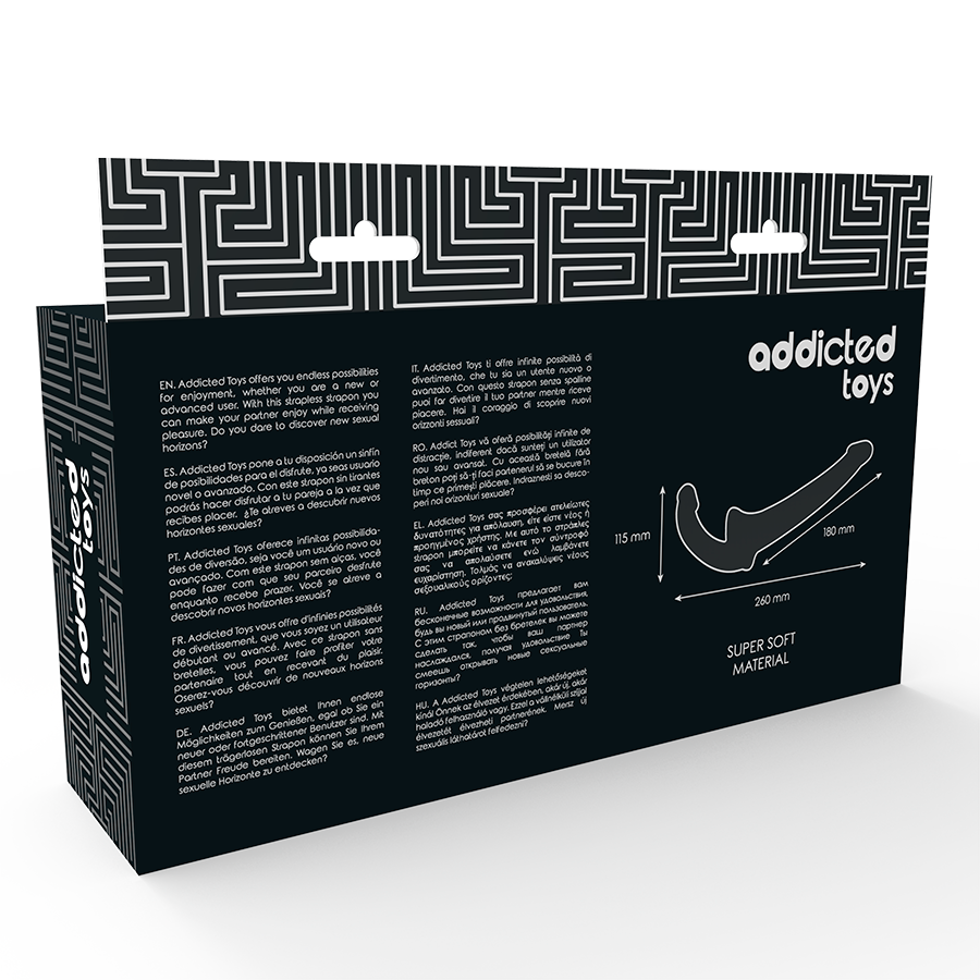 Addicted toys - gode avec arn s sans soujection noir