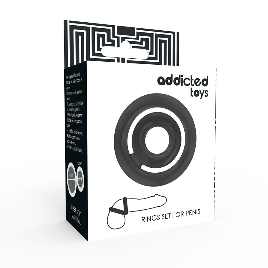 Addicted toys - potenz- c-ring pénis noir