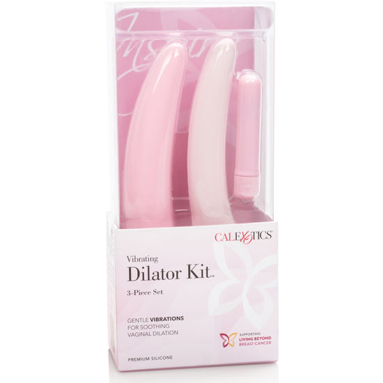 Calexotics – Kit Dilatateurs Vaginaux en Silicone avec Mini Stimulateur