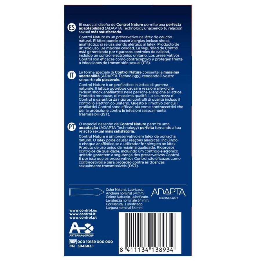 Control - adapta nature condoms 24 units