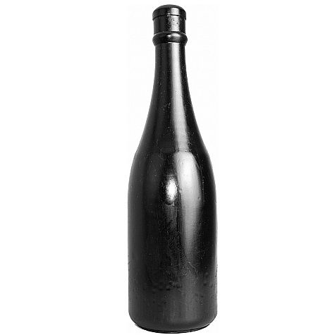 All Black – Gode fisting en forme de bouteille de champagne – 34,5 cm
