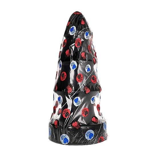 All Black Gode XXL en forme de sapin Noël 40 cm