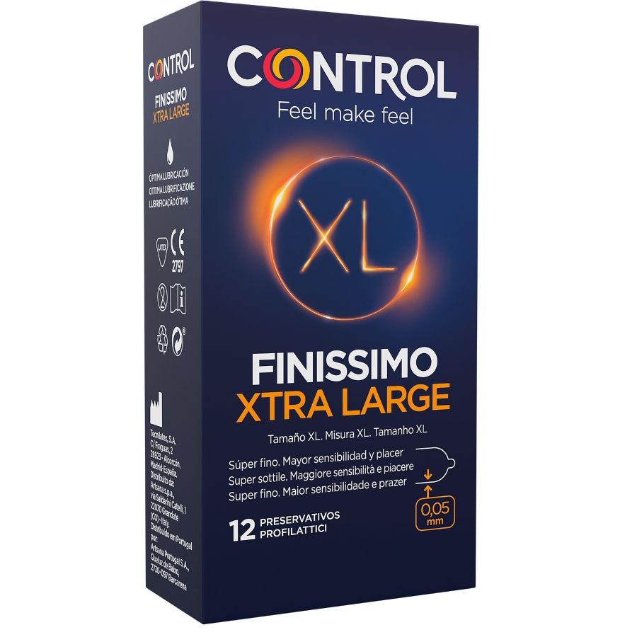 Control - préservatifs finissimo xl 12 unités