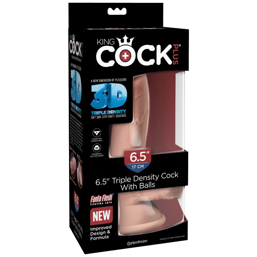 King cock - gode triple densité 14 cm