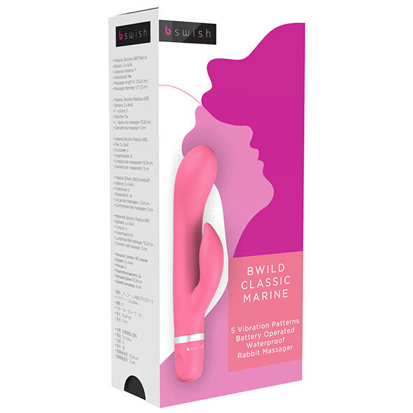 B Swish – Vibromasseur Rabbit Bwild Classic Marine Rose