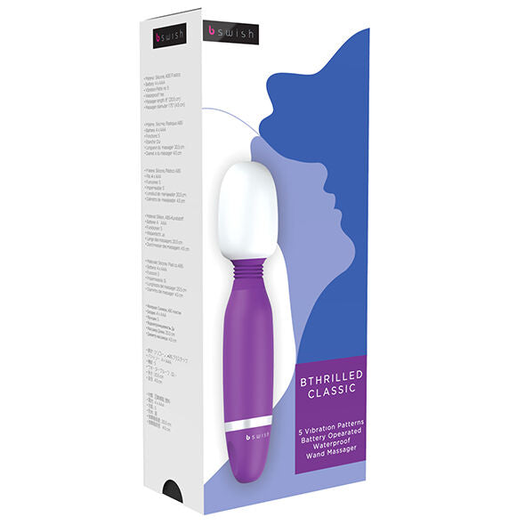 B swish - Vibromasseur baguette Bthrilled Classic - Lilas