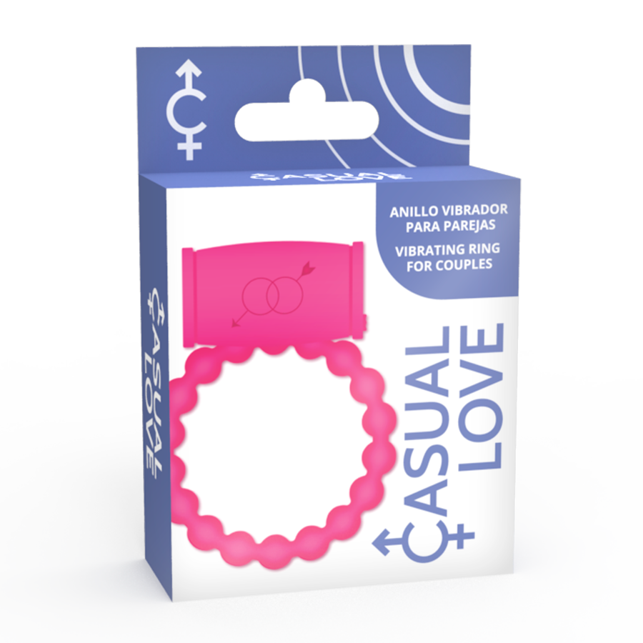 Casual love - bague vibratrice 25 rose