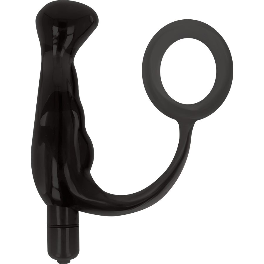 Vibromasseur Prostatique Rechargeable Noir 10cm - Addicted Toys