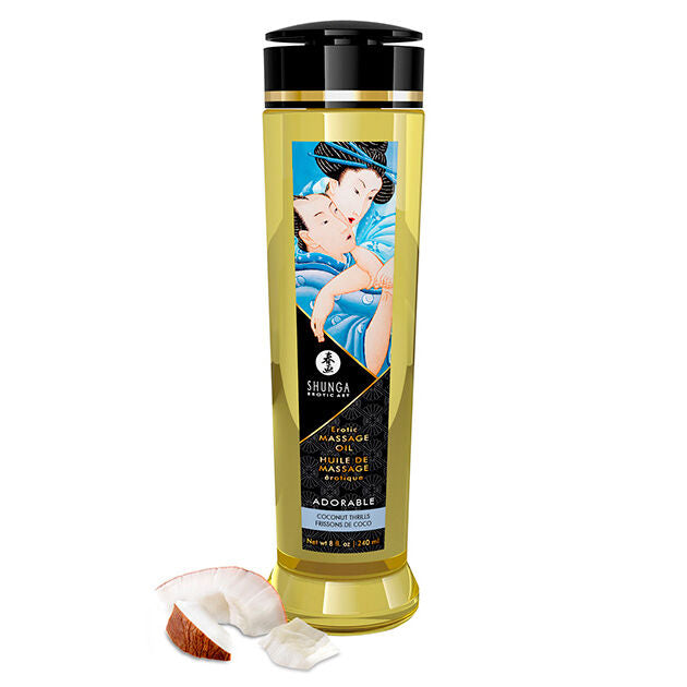 Shunga - adorable huile de massage érotique 240 ml