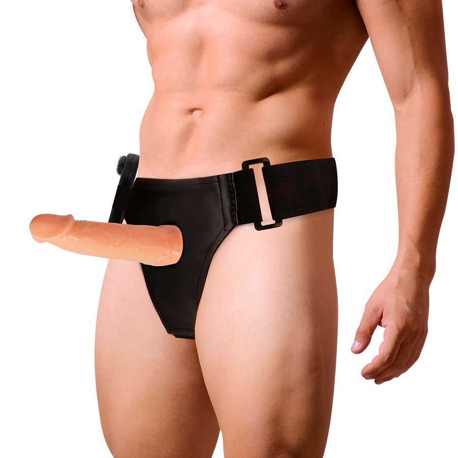 Harness attraction - willian hollow rnes avec vibrateur 17 cm -o- 4.5 cm