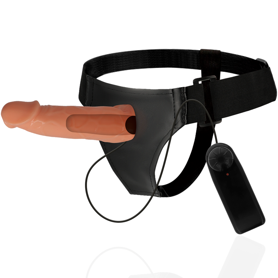 Harness attraction - willian hollow rnes avec vibrateur 17 cm -o- 4.5 cm