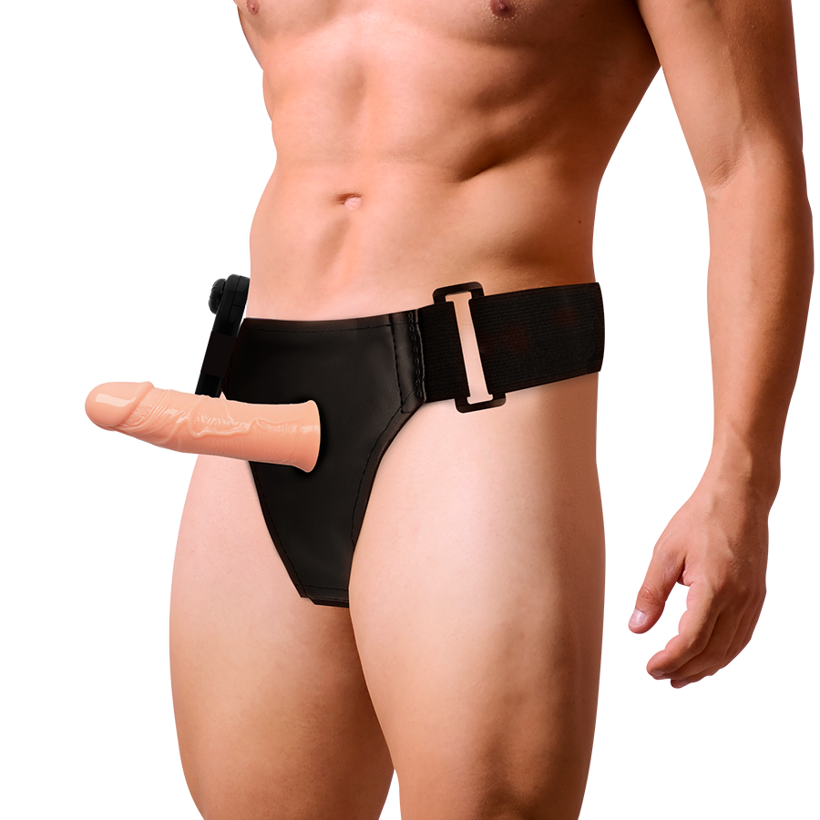 Harness attraction - gregory hollow rnes avec vibrateur 16.5 cm -o- 4.3 cm