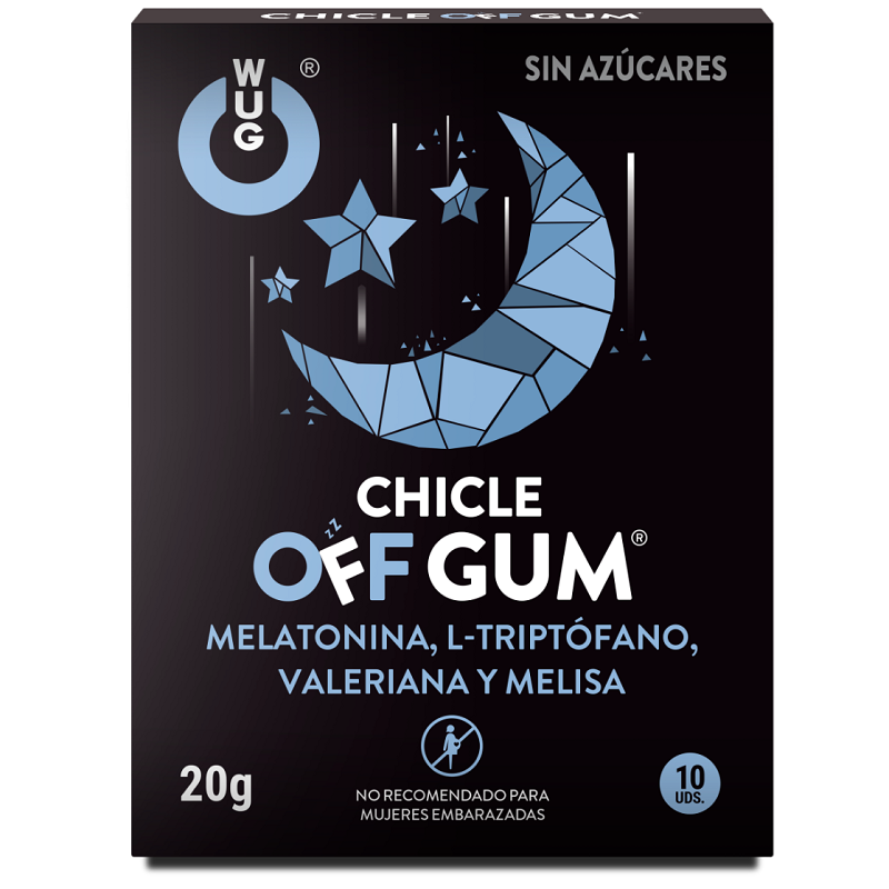 Wug Gum – Chewing-gum aide à l’endormissement Off Gum - 10 unités