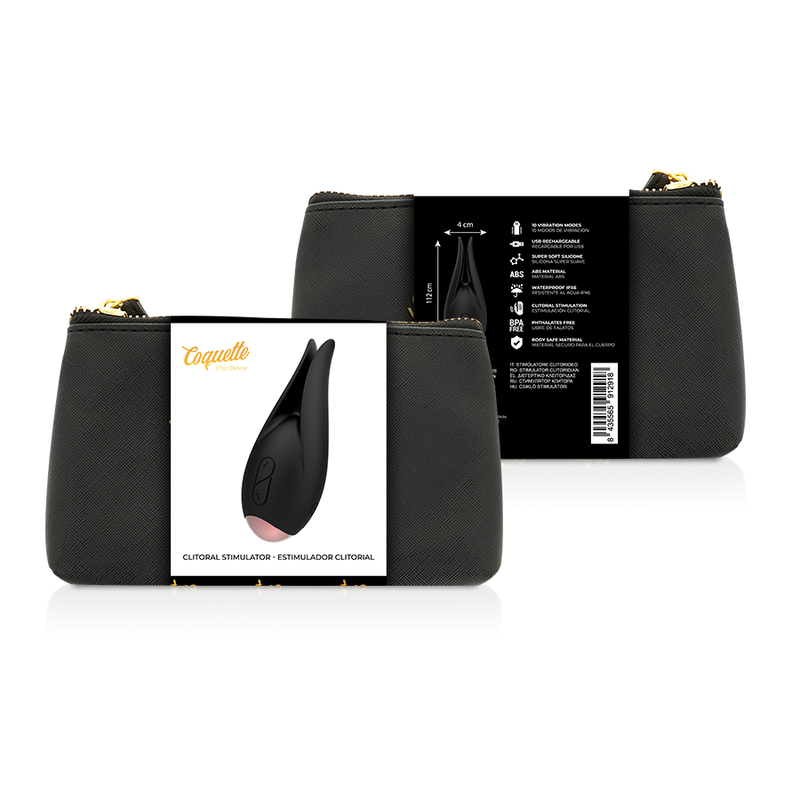 Coquette chic desire - stimulateur clitorial noir / or
