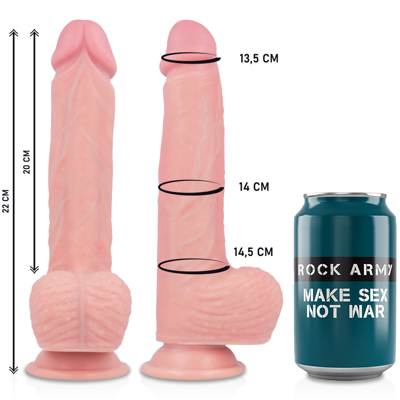 Rockarmy - liquide silicone premium hawk réaliste 22 cm -o- 4.6 cm - ROCK ARMY