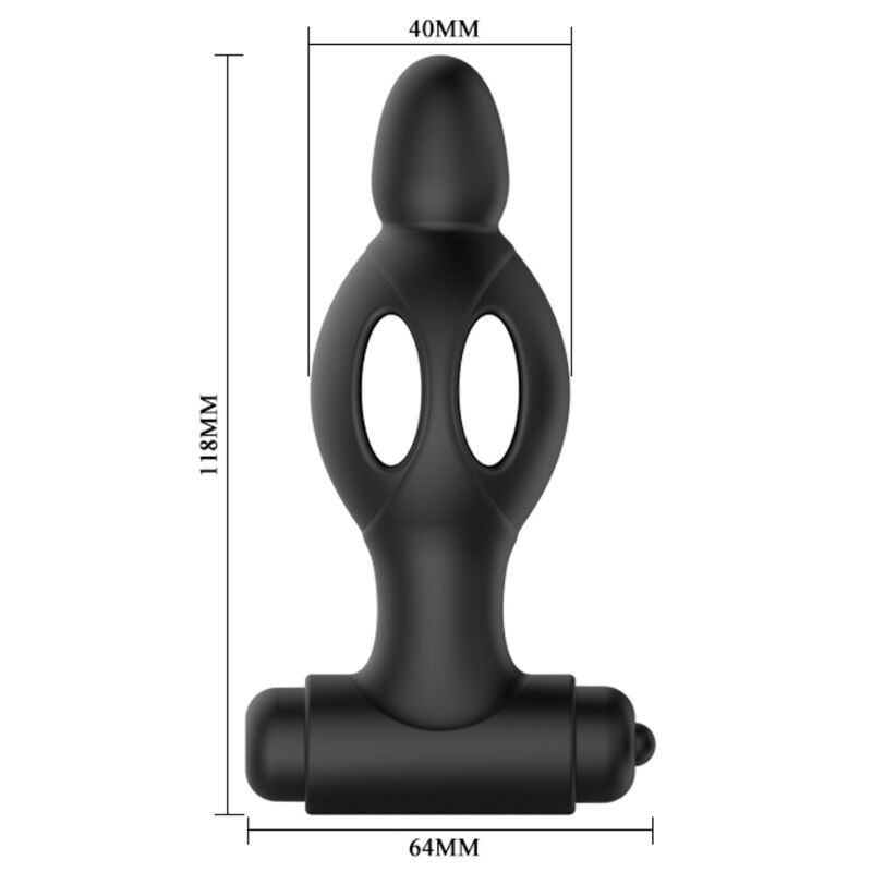 Mr play - plug anal en silicone avec vibration