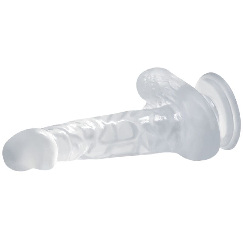 Baile - Gode avec Ventouse Réaliste Transparent - 16,7 cm